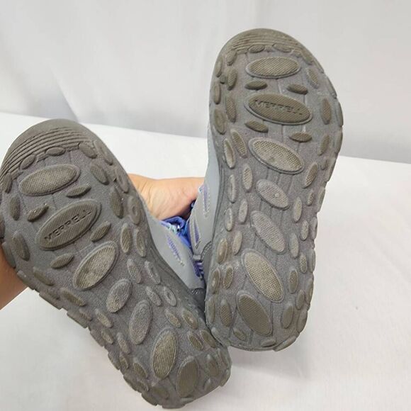 Merrell Size 2 Unisex-Child Polar Trekker Snow Boot Purple Grey - Picture 8 of 9